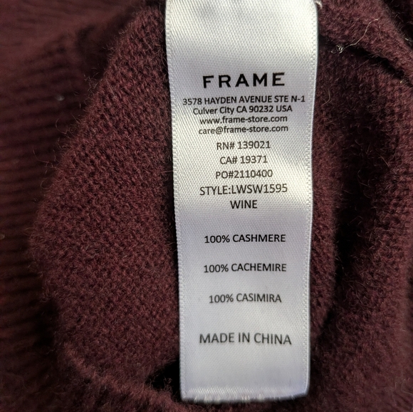 Frame Ruched Puff Sleeve Cashmere Sweater - Picture 12 of 13